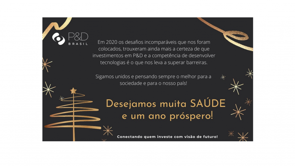 P&D Brasil deseja a todos muita SAÚDE e um Próspero 2021!!!