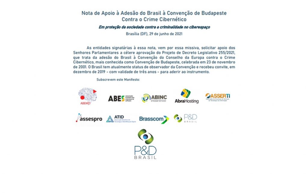 P&D Brasil adere a Manifesto em Apoio à Adesão do Brasil à Convenção de Budapeste Contra o Crime Cibernético