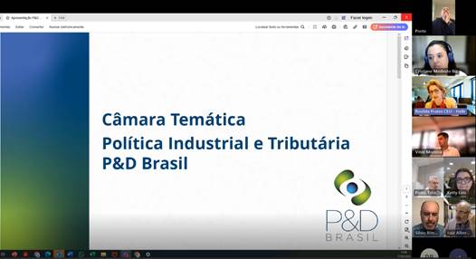 Câmara Temática Política Industrial e Tributária P&D Brasil